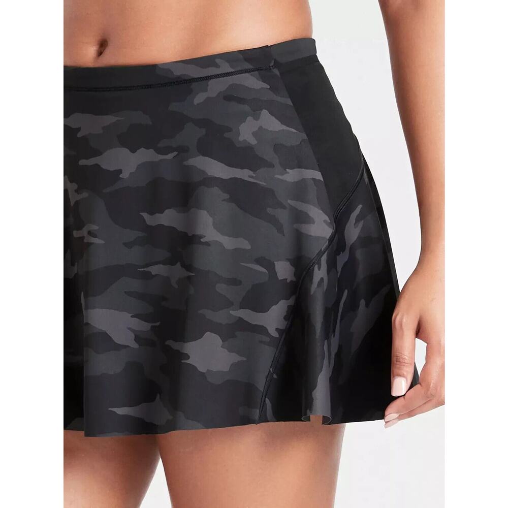 Athleta Camo Match Point Skort Shorts + Skirt Stretch Gripper Liner Women Medium - Picture 5 of 16